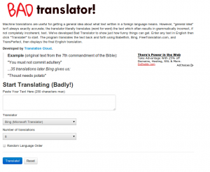 Bad Translator